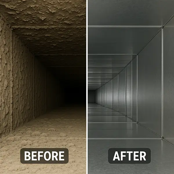 Before And After Air Duct Cleaning Air Duct Cleaning Before And After